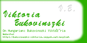 viktoria bukovinszki business card